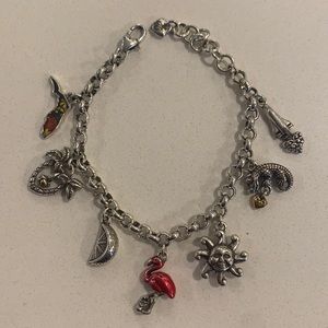 Brighton silver Florida charm bracelet